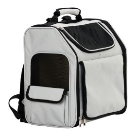Pet Carrier Backpack, Expandable Cat Dog Carrier with Back Extension, Breathable Mesh Travel Backpack for Small Dogs Cats