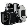 Pet Carrier Backpack, Expandable Cat Dog Carrier with Back Extension, Breathable Mesh Travel Backpack for Small Dogs Cats